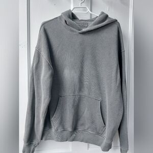 Abercrombie Gray Men's Hoodie, Oversized- Size Small